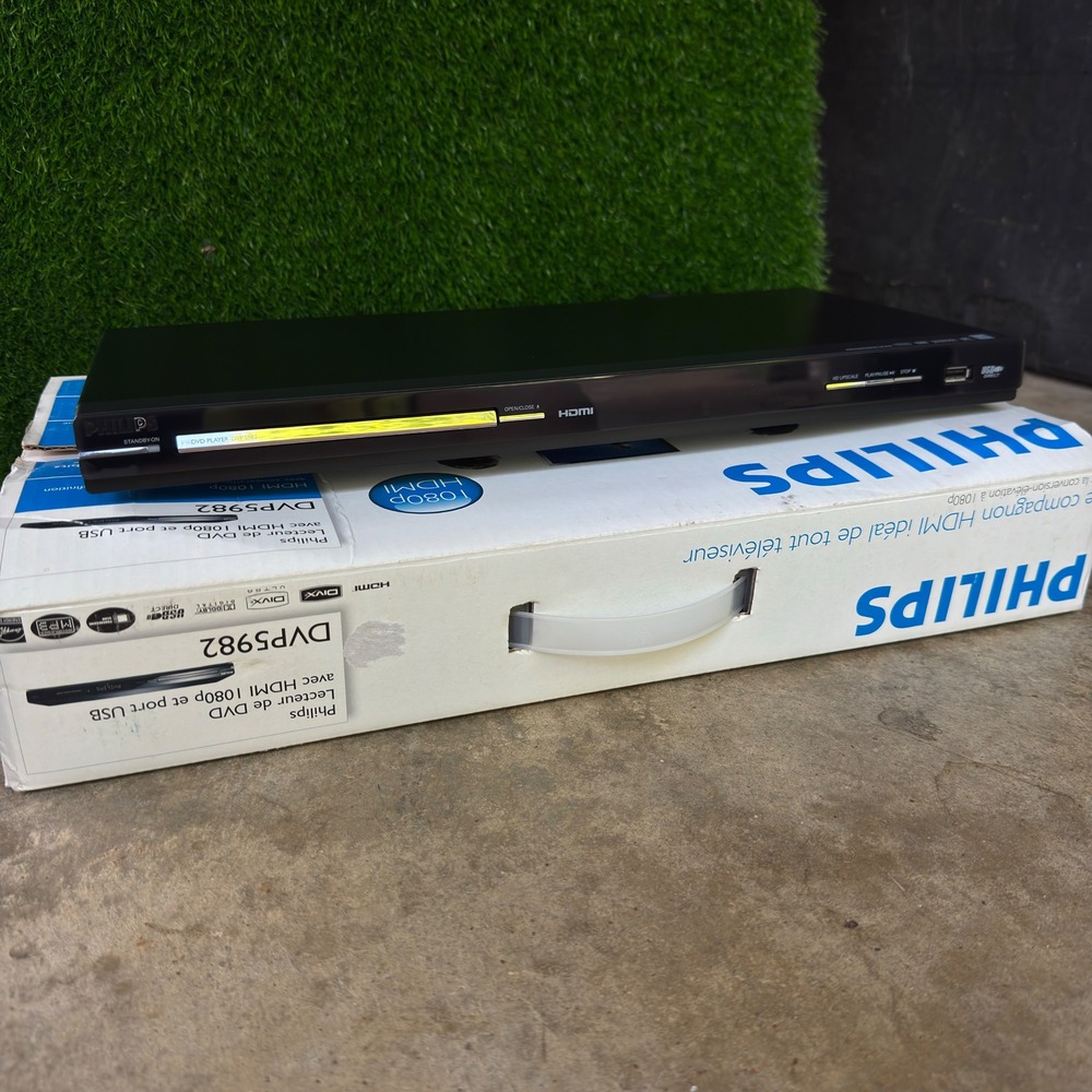 PHILIPS DVP-DVP5982 HDMI USB 1080p DVD Player HI DEF Video *TESTED*